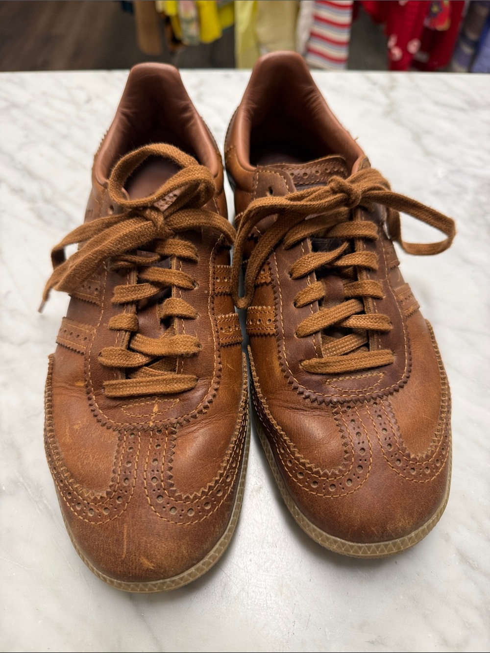 Adidas Originals Samba OG Dust Rust Leather Sneaker Size US9.5 - Picture 2 of 11